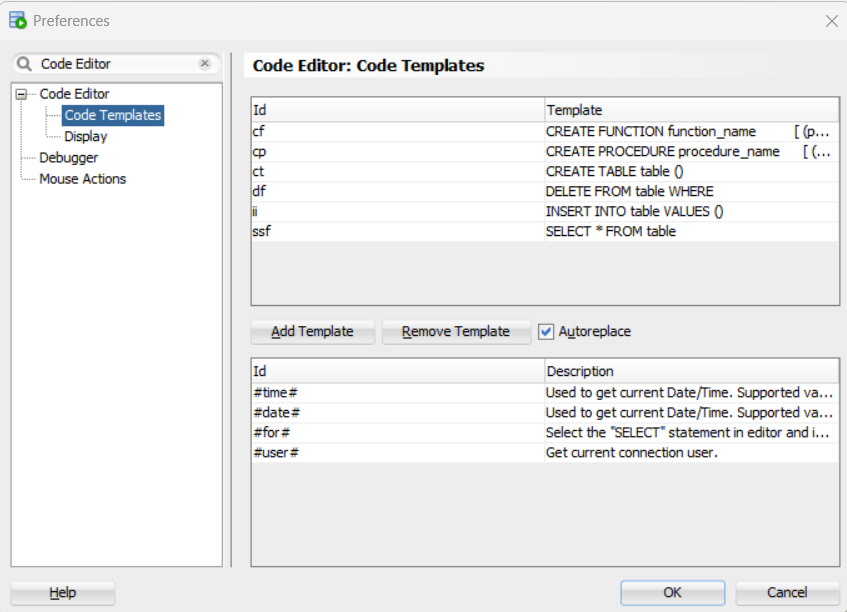 Code Templates